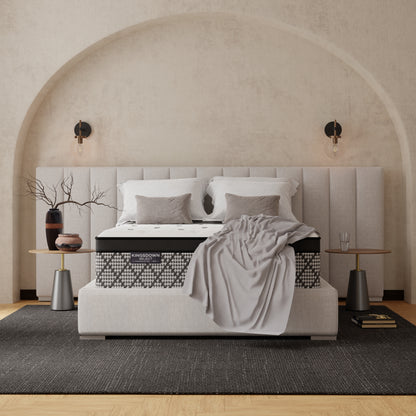 Kingsdown Select Viognier mattress in a styled bedroom