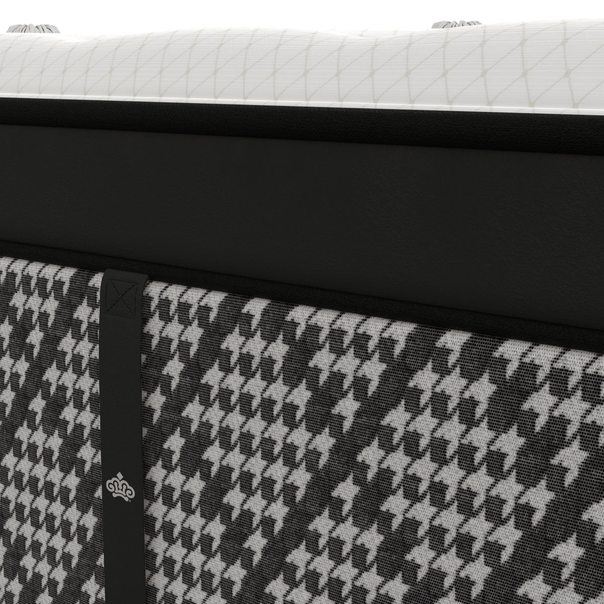 Close-up of Kingsdown Select euro pillowtop handle detail