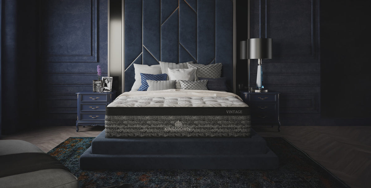 Kingsdown luxury mattress hero in an elegant bedroom
